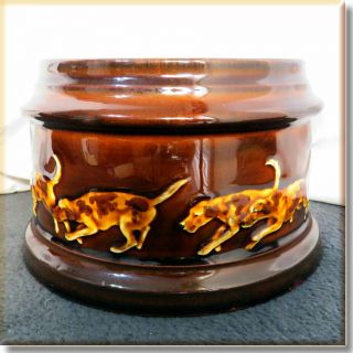 Rare Royal Doulton Kingsware Tobacco Jar (fox) Hounds On The Scent - No Lid