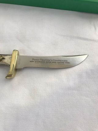 PUMA KNIFE 6385 VERY RARE TRAPPER ' S COMPANION RIGHT HAND - - VINTAGE 1969 2