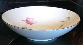 Rare Find 1950’s Style House Fine China 9.  25” Round Vegetable Bowl Dawn Rose