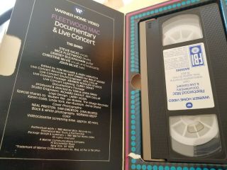 Fleetwood Mac Tusk 1979 Documentary & Live Concert VHS NTSC Stevie Nicks RARE 3