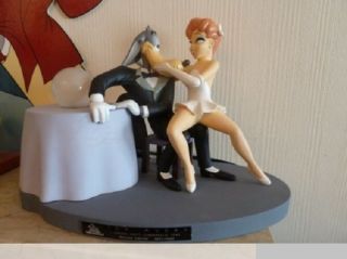 Extremely Rare Tex Avery With The Girl On Dinner Table Le Figurine Lamp Statue