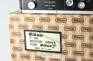 Adjusted [RARE/ Near Mint] Nikon F Eye Level 35mm SLR Film Camera w/ F - 36 JAPAN 4
