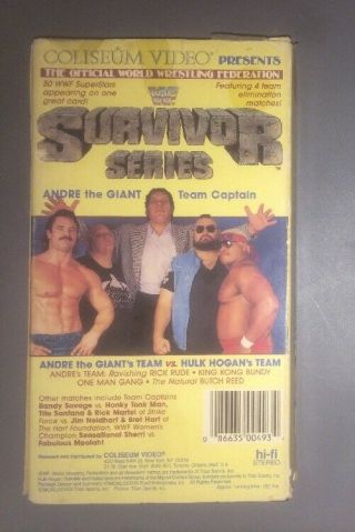 WWF Survivor Series ' 87 (VHS,  1987) WWE WCW COLISEUM VIDEO HULK HOGAN RARE 2