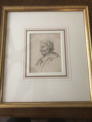 Antique Early 19th C.  Drawing Of An English Man