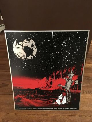 Rob Jones 2007 The White Stripes Glace Bay Metal Concert Poster Very Rare