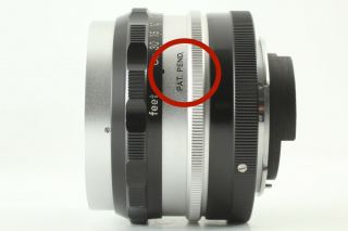 Attention Rare Tick Mark Lens Nikon Nikkor - S 5cm F2 Nippon Kogaku Early F Jp