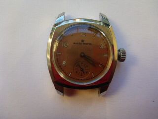 Rare Vintage Rolex Oyster Fancy Stainless Steel Case Sub - Second 3139 Shape