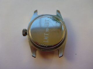 RARE vintage Rolex oyster fancy stainless steel case sub - second 3139 shape 2