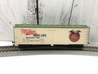 Rare Vintage Tyco Ho Scale Miller High Life Beer Billboard Reefer With Kadees