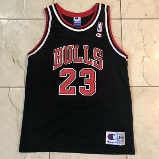 Vintage Chicago Bulls Champion Jersey Youth L 14 16 Michael Jordan 23 Rare 90s