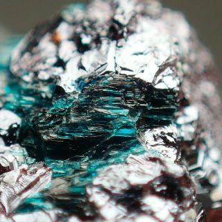 Rouaite Blue - Green Crystals On Cuprite Very Rare Tenke,  Dr Congo