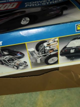 Revell HOT ROD Pro Street Corvette Model Kit INCOMPLETE 