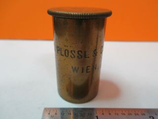 Antique Brass Empty Objective Can Plossl Wien Microscope As Pictured &7b - B - 55