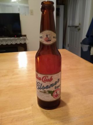 Vintage Utica Club Pilsner Beer " Famous Pilsner " Empty Beer Bottle Old & Rare