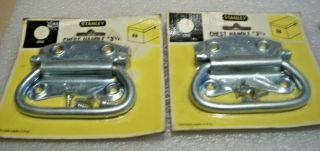 2 - Vintage Old Stock Stanley Toolbox - Chest Drop Handles,  Drawer Pulls