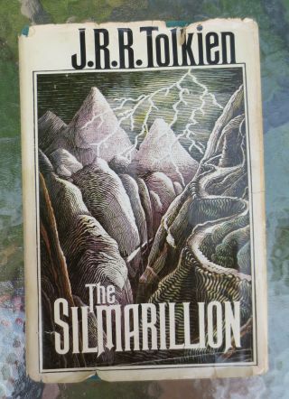 1977 The Silmarillion By Jrr Tolkien First American Edition Hardcover Map Jacket