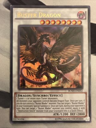 Yugioh Buster Dragon - Bosh - En052 Ultra Rare Unlimited Moderately Played