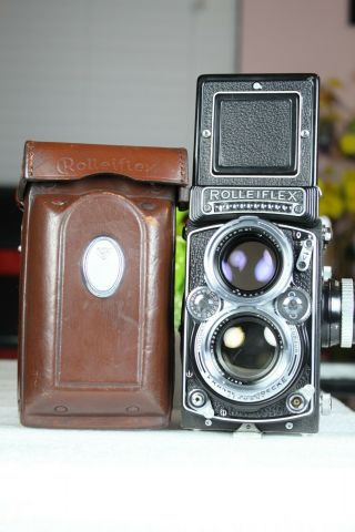 Rare -,  Ex - Vintage Rolleiflex 2.  8 E Tlr Camera & Carl Zeiss 80/2.  8 Planar