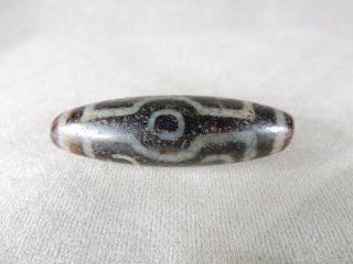 Antique Tibetan Old Agate Dzi Bead For Amulet Pendant 8 Eyes Gzi Bead G