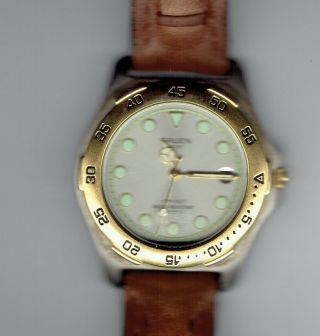 Vintage Gruen Precision Automatic Sports Date Watch With Leather Strap.
