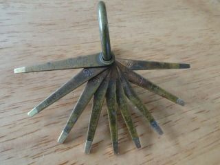 Antique Us Standard Gold Testing Needles (4k To 20k) Jewelers Acid Test Needles