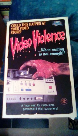 Video Violence Rare Big Box Vhs 80s Video Store Killer Horror Gore Mutilation