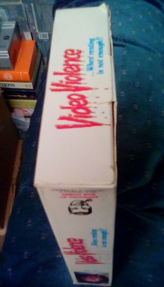 Video Violence RARE BIG BOX VHS 80s video store killer horror gore mutilation 6