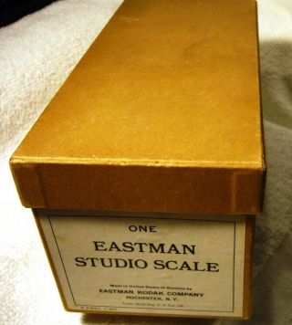 Antique Eastman Kodak Studio Scale,  Orig Box,  Complete All 6 Weights,  Rochester Ny