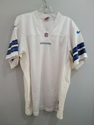 Rare Vtg 90s Nike Pro Line Authentic Dallas Cowboys Blank Jersey Men 44 L White