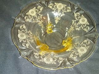 Antique Heisey Glass Old Colony Large Bowl 3 Footed 11 " Across 4 - 3/8 " High