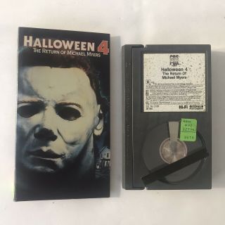 Halloween 4 Betamax Rare Orginal Horror Michael Meyers Slasher Not Vhs