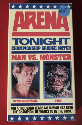 Arena - Vhs - Man Vs Monster - Rare - Vhs Sci Fi Horror 1991 - Rca Video -