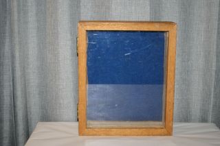 Vintage Handmade Wood Display Case 9 5/8 " X 11 5/8 " 2
