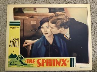 VINTAGE MOVIE LOBBY CARD SET THE SPHINX LIONEL ATWILL SO RARE 4