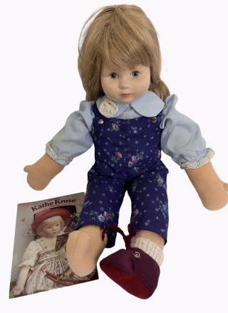 Vintage Pressed Felt Doll Molded Face Cloth 18”lydia Richter Kathe Kruse Puppen?