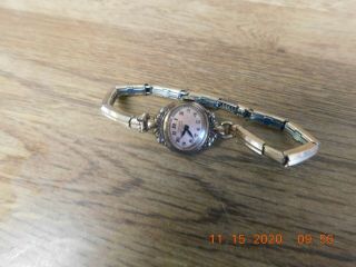 Gruen Veri - Thin Vintage Ladies Wrist Watch,  15 Jewel Movement,  14k Gold Filled Bez