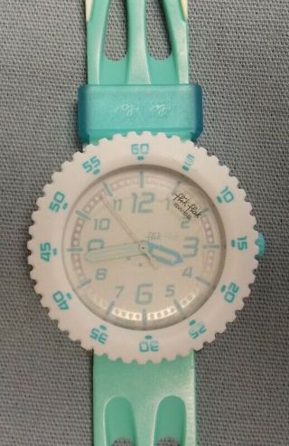 Rare Flik Flak Watch Without Package Green Swatch Europe Model
