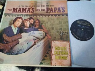 Mamas & Papas 1968 Autographed If U Can Believe Rec Club Lp Nmint Rare Vtg