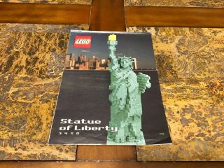 LEGO STATUE OF LIBERTY 3450 SCULPTURES 100 COMPLETE VERY RARE 2