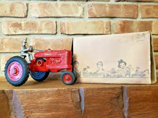 Rare Antique Arcade International Mccormick - Deering Farmall M Toy Tractor/box