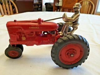 Rare Antique Arcade International McCormick - Deering Farmall M Toy Tractor/box 5