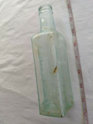 Rare Size Pontiled Ayers Cherry Pectoral Lowell Mass Antique Medicine Bottle 3