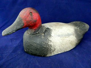Antique Vintage Wood Duck Decoy W Glass Eyes Looks Like Old Paint