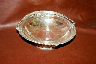 Antique English James Dixon Sheffield Silverplate Footed Pedestal Plate Compote
