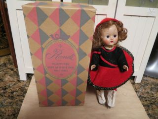 Vintage Cosmopolitan Ginger Doll - Duches - 8 " Skater - Walker - Box - Ginny Friend