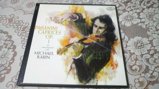 Rare Michael Rabin Paganini Op.  1 Nm Op Stereo 2 Lp Box Set Spbr 8477 Strg Find