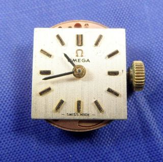 (20) Vintage Omega 485 17 Jewels Watch Movement & Face