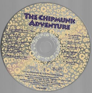 THE CHIPMUNK ADVENTURE MUSIC FROM SOUNDTRACK CD 1987 RARE 2