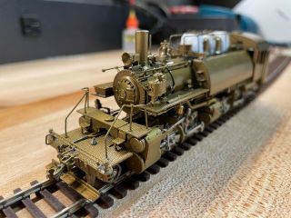 Rare Custom Brass Hammond Lumber Co.  2 - 6 - 6 - 2t Brass Locomotive In Ho