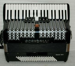 Scandalli Mod 137 120 Bass Very Rare Piano Accordion Akkordeon Fisarmonica